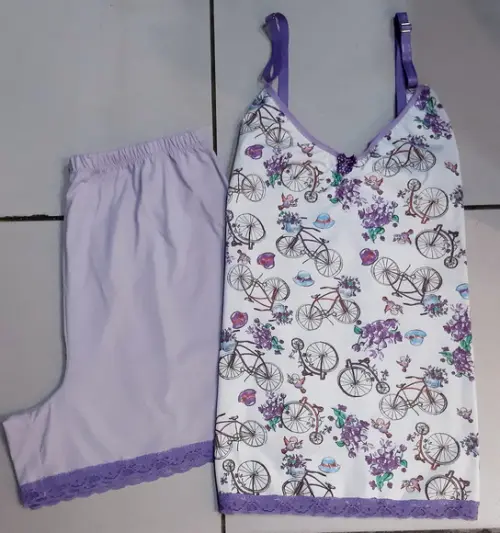 Pijama Feminino de Verão Tam.g - Malha