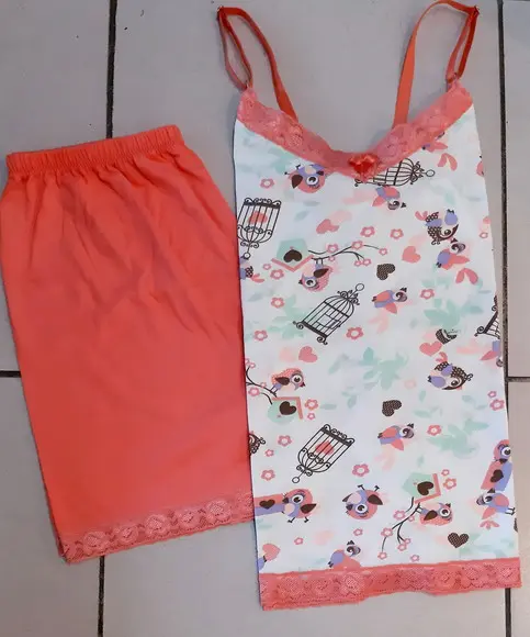 Pijama Verão Malha Algodão Fem. Tam. m