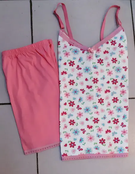 Pijama Curto Tam.m - Malha Algodão Fem.