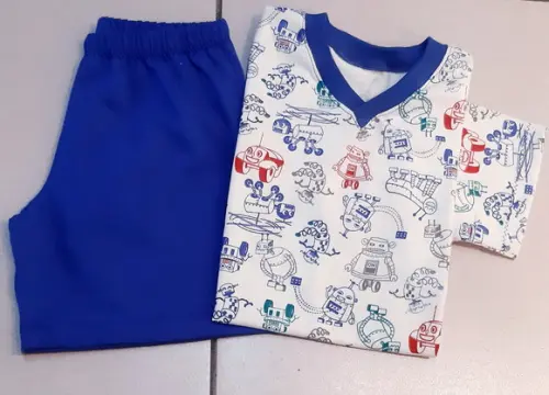 Pijama Curto Tam.04- Malha Masc