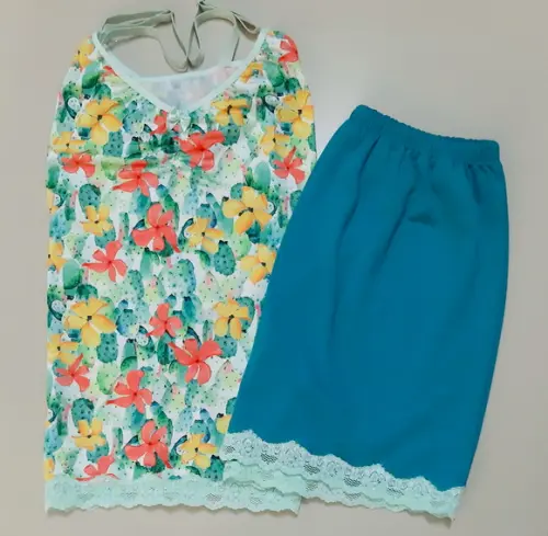 Pijama Curto Tam.M - Malha Fria Fem.