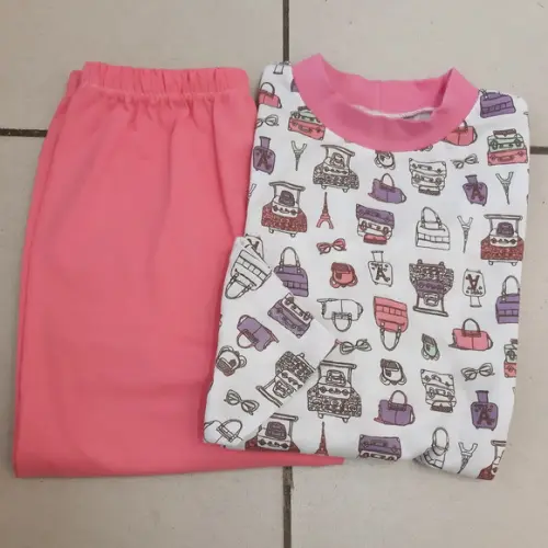 Pijama Longo Tam.12- Malha Fem.