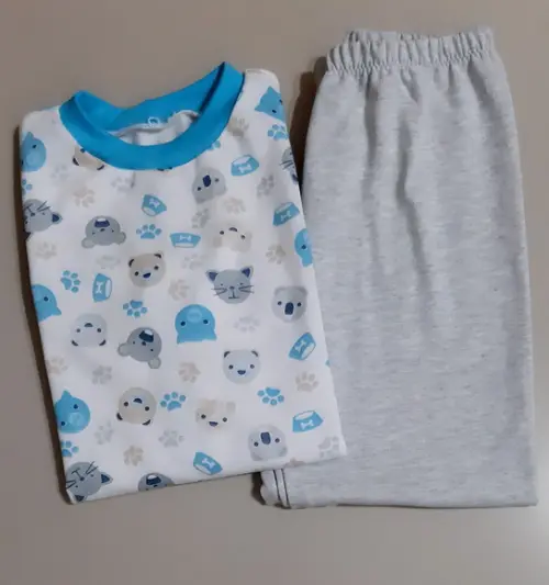 Pijama Longo Tam.06 - Moletinho Masc.