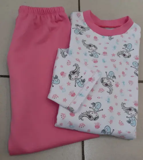 Pijama Longo Tam.06 - Moletinho Fem.