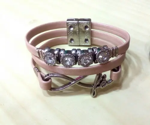 Pulseira em Couro - Fé Infinito