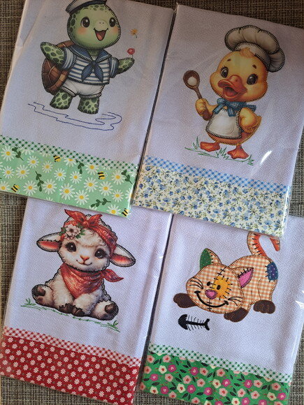Kit 15 Panos de Prato Patchwork Sortidos com Viés de Algodão