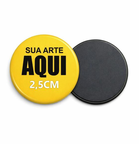 120 Bottons Imã Personalizados - 2,5cm