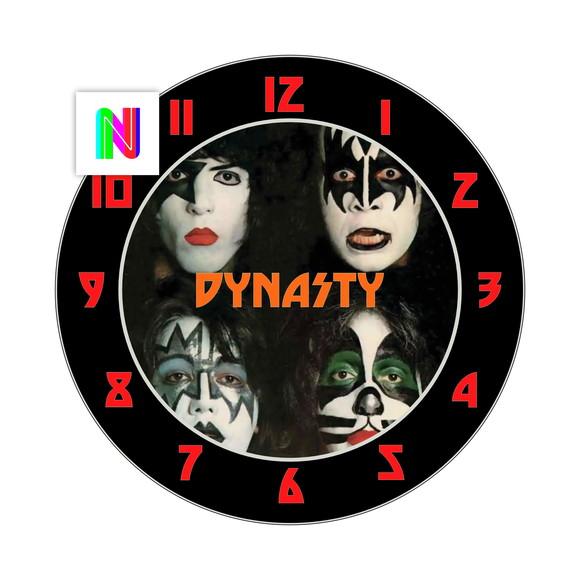 Arte Digital para Relógio de Parede Kiss Dynasty