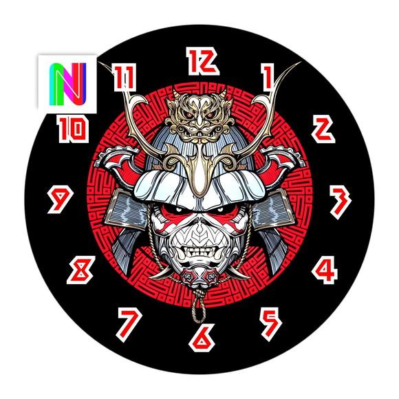 Iron Senjutsu Arte Digital Relógio de Parede Rock -2 Artes