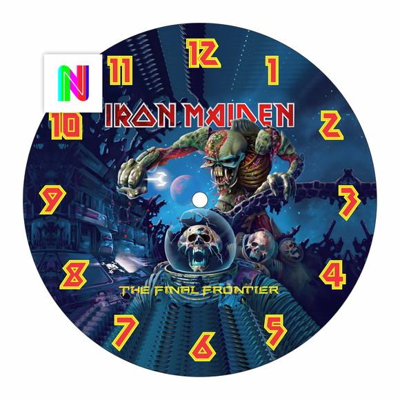 Iron Maiden Arte Digital para Relógio de Parede Rock