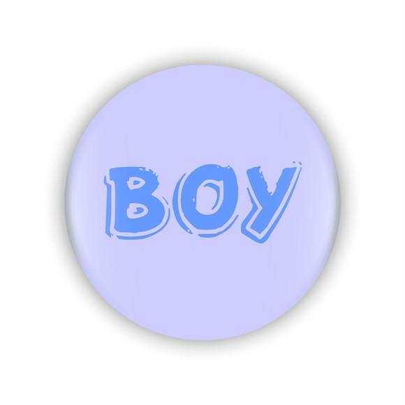 50 Botons Boy e Girl (chá Revelação) Tamanho 5,5 cm