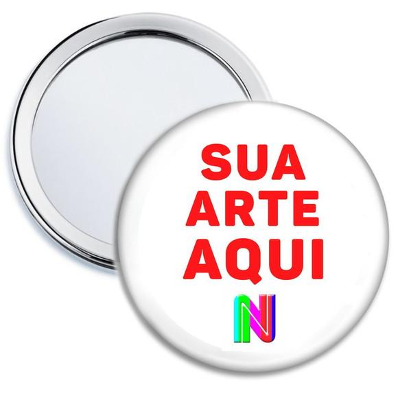 50 Bottons Espelho Personalizados com Suas Imagens 5,5cm