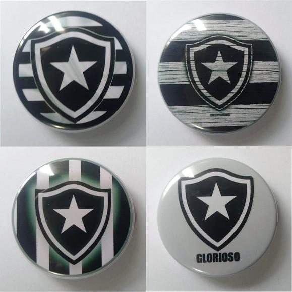 Kit 10 Botons Botton Alfinete Personalizado Botafogo-5,5cm