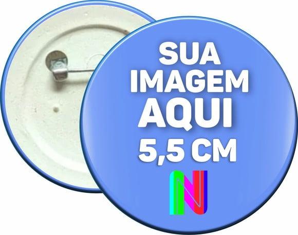 10 Bottons 5,5cm Personalizados com Sua Imagem