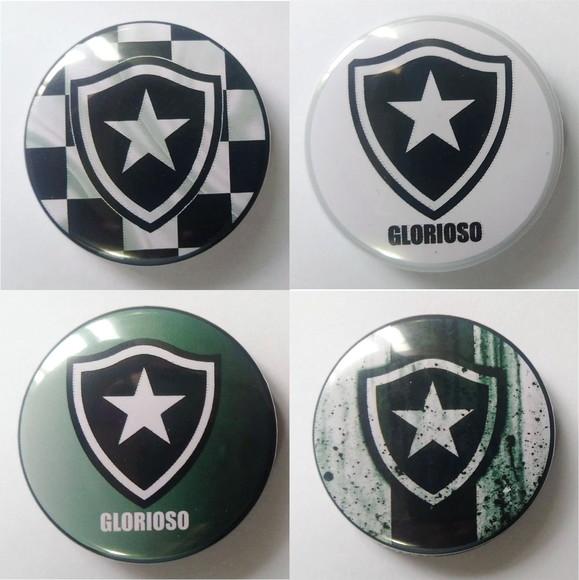 Kit 10 Botons Botton Alfinete Botafogo Personalizado 3,5cm