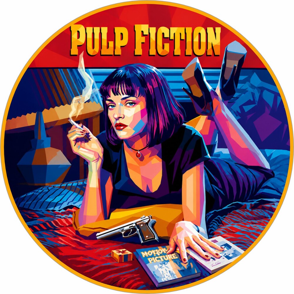 Relógio De Parede Decorativo Pulp Fiction