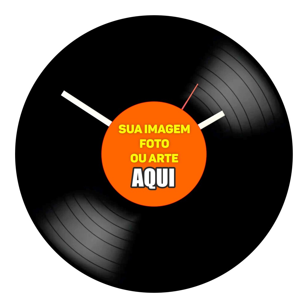 Relógio Decorativo em Vinil Personalizado | Presente Criativo e 