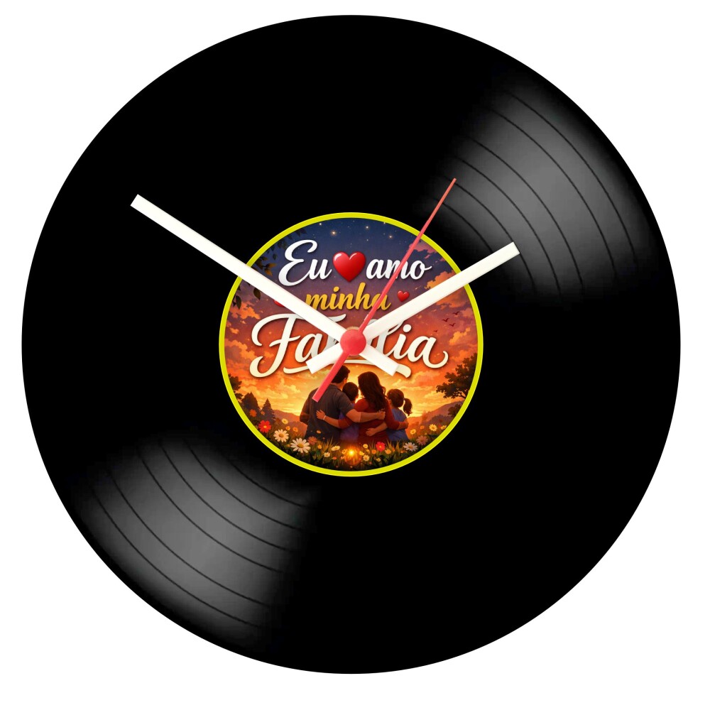 Relógio Decorativo em Vinil Personalizado | Presente Criativo e 
