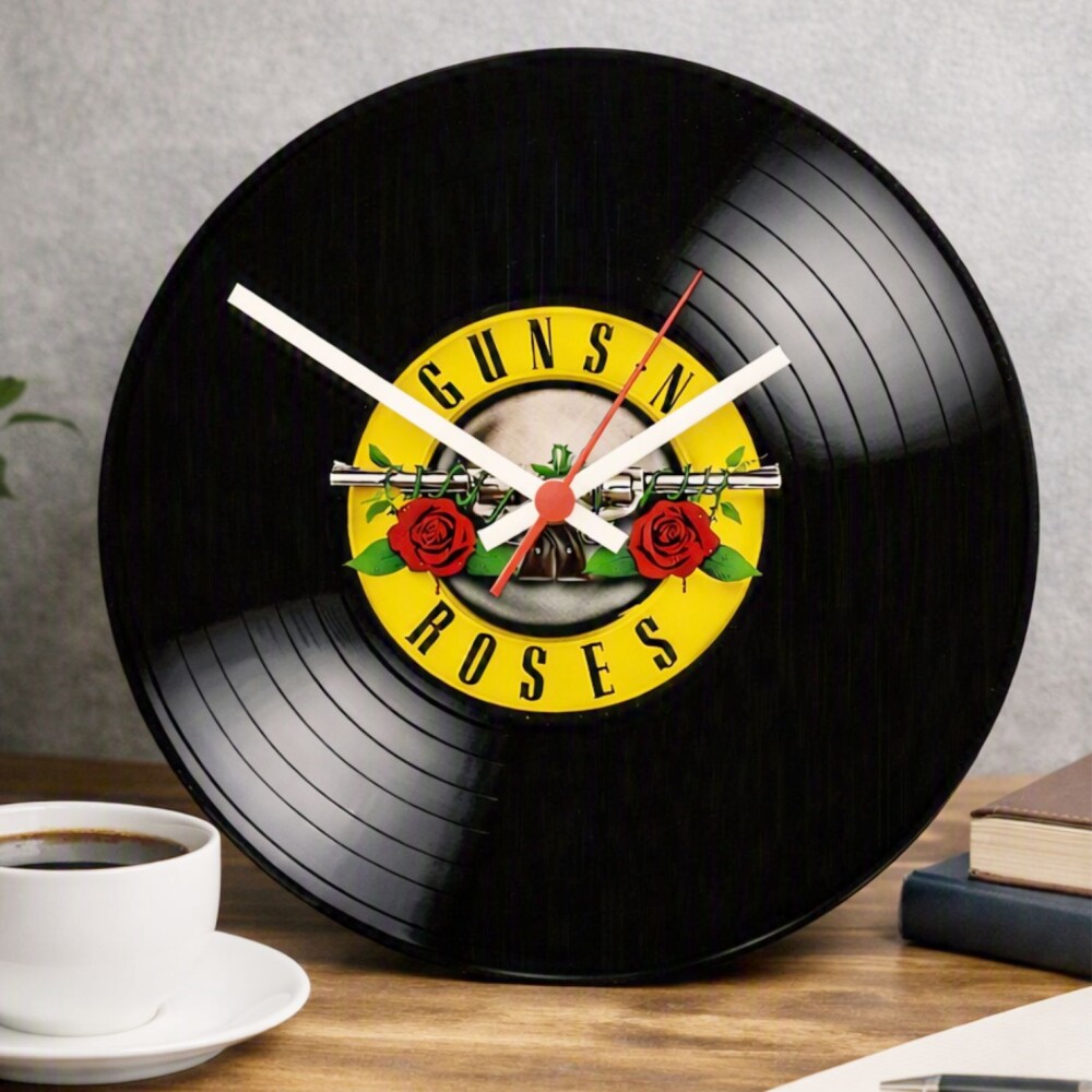 Relógio Decorativo Vinil Guns N’ Roses | Rock, Estilo