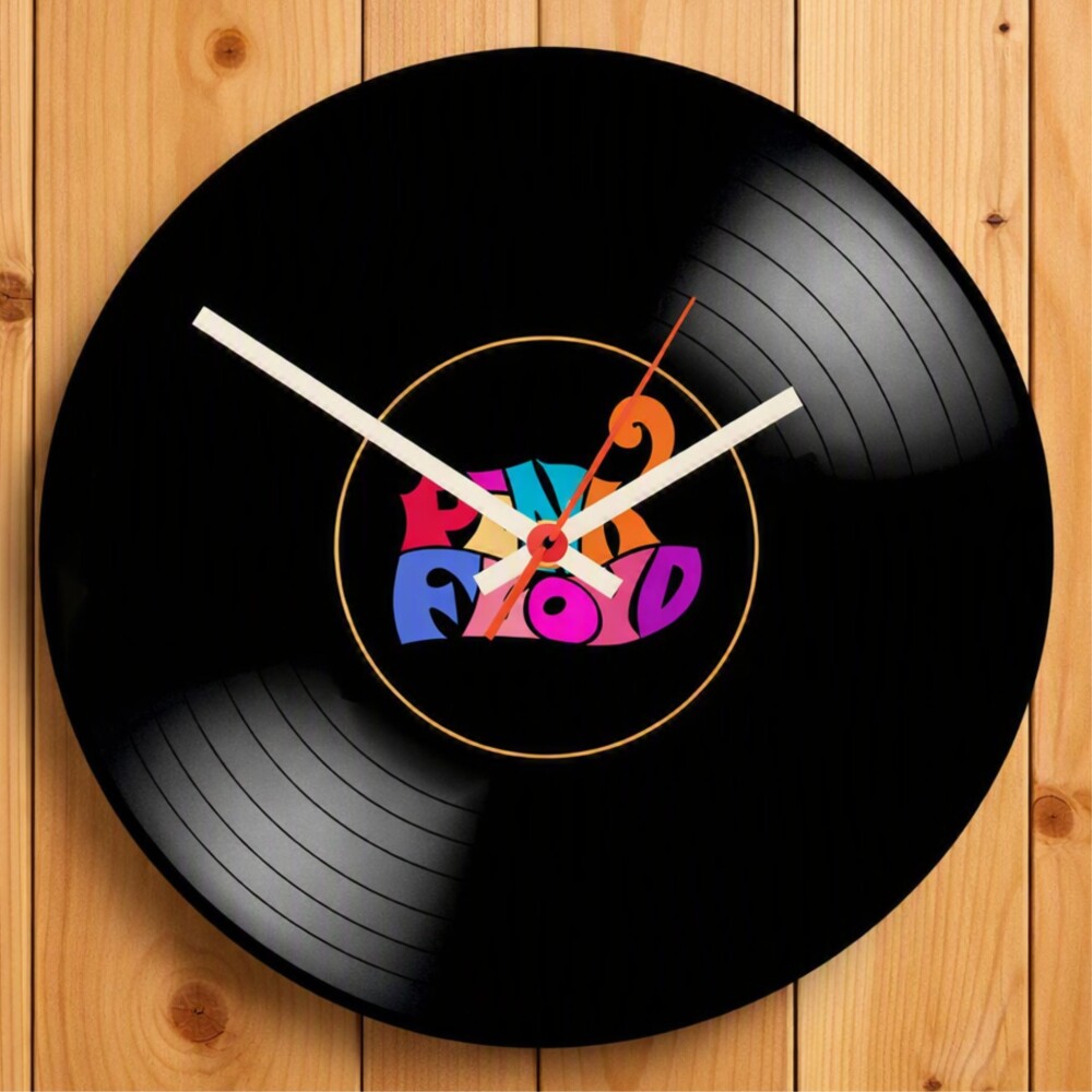 Relógio Decorativo em Vinil Pink Floyd – Exclusivo, Estiloso e