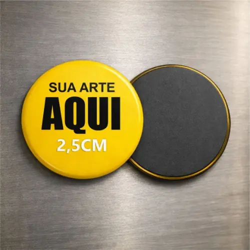 30 Bottons Imã Personalizados - 2,5cm