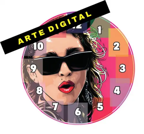 Arte Digital para Mostrador de Relógio Ma.do.nna 11 Artes