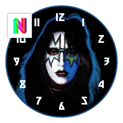 Arte Digital para Relógio de Parede Kiss Ace Frehley