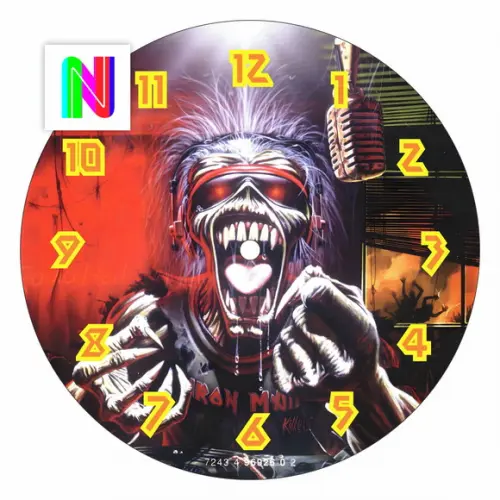 Iron Maiden Arte Digital para Relógio de Parede