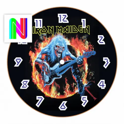 Arte Digital para Relógio Iron Maiden Eddie Mascote