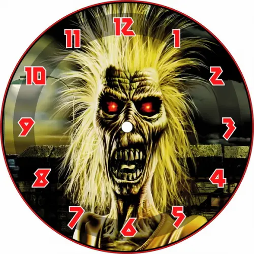 Arte Digital para Relógio de Parede Iron Maiden - 5 Artes