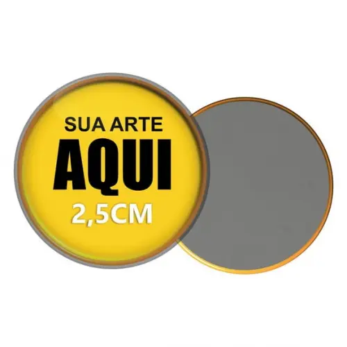 100 Bottons Imã Personalizados - 2,5cm