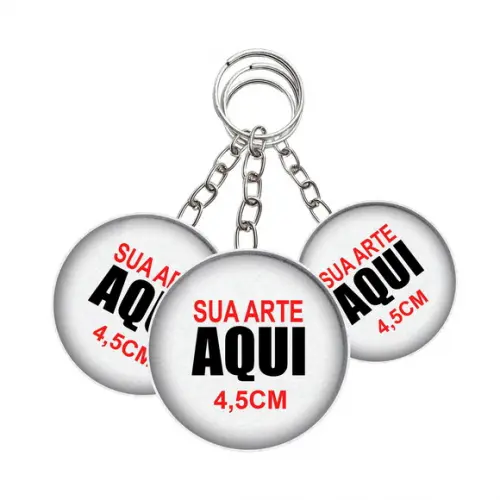 Chaveiro Personalizado c/ Correntinha 4,5cm