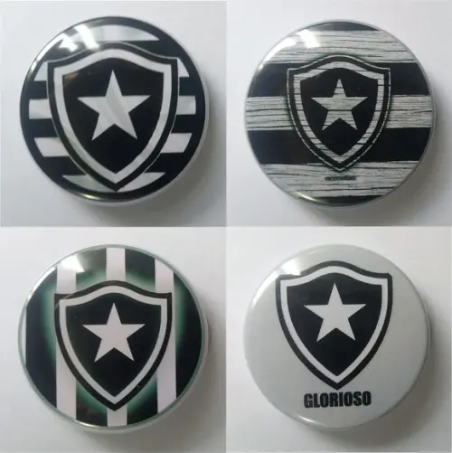 Kit 10 Botons Botton Alfinete Personalizado Botafogo-5,5cm