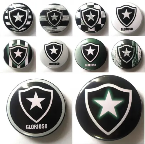 10 Botons Pins Botton Alfinete Personalizado Botafogo-4,5cm