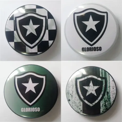 Kit 10 Botons Botton Alfinete Botafogo Personalizado 3,5cm