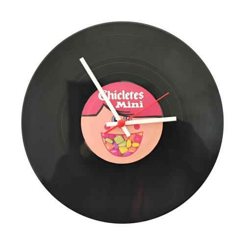 Relógio Decorativo Disco de Vinil Ano 80 Retrô