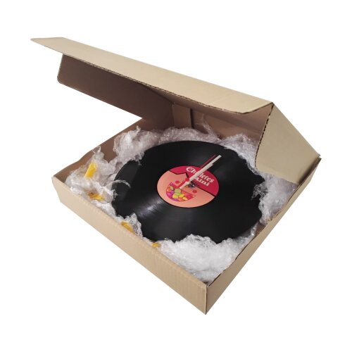Relógio Decorativo Disco de Vinil Laranja Mecânica Retrô