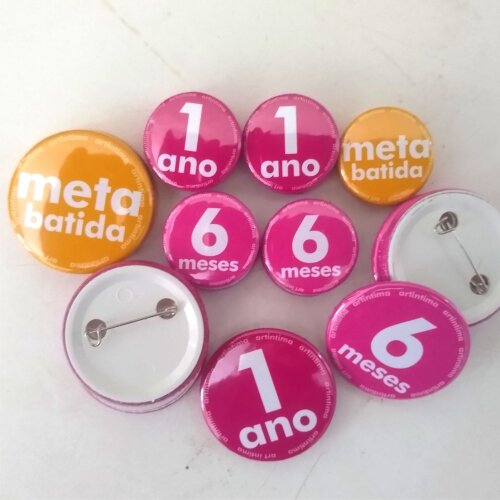 Bottons Personalizados 3,5cm com Alfinete – Ideais para Eventos