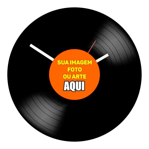 Relógio Decorativo em Disco de Vinil – Personalizado com Sua Imagem
