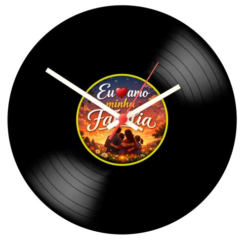 Relógio Decorativo em Vinil Personalizado | Presente Criativo e 