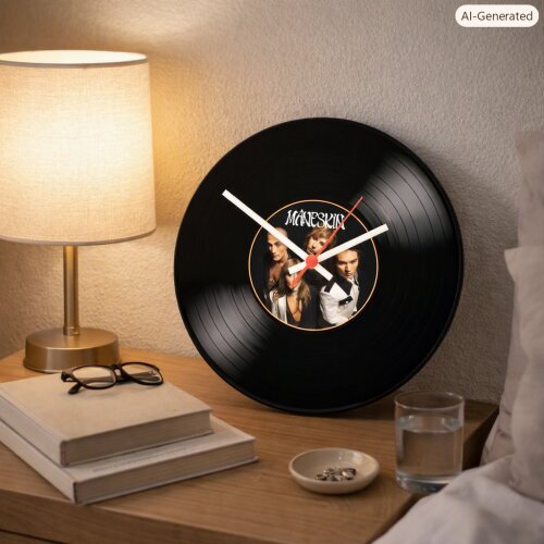 Relógio Decorativo em Vinil måneskin – Exclusivo, Estiloso e 