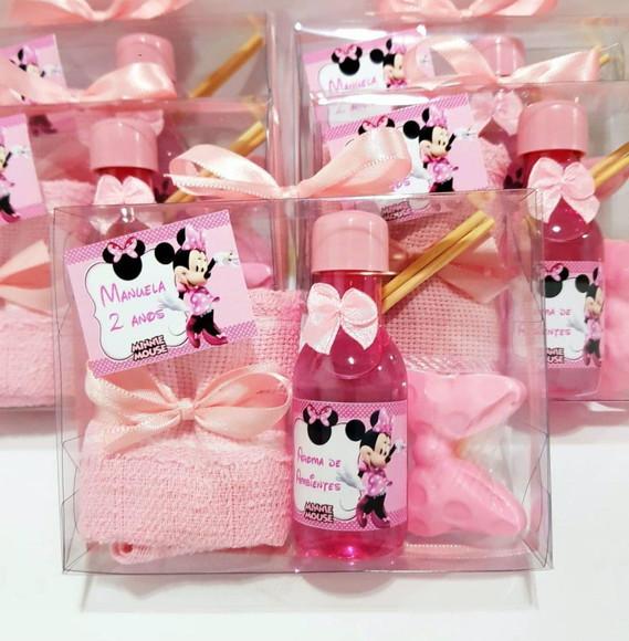 Lembrancinha Minnie Rosa, Caixa Minnie