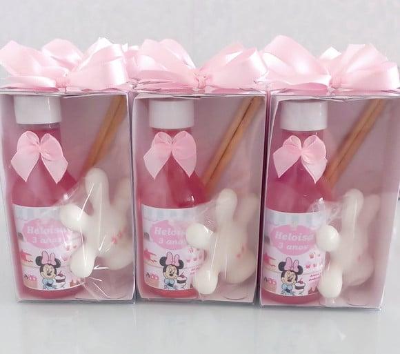 Lembrancinha Minnie Rosa, Sabonete Minnie