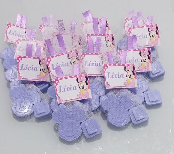 Lembrancinha Minnie, Sabonete Inicial