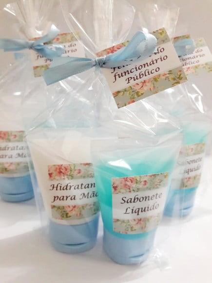 Lembrancinha com Hidratante e Sabonete Líquido