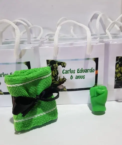 Lembrancinha Hulk, Sacolinha