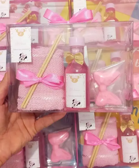 Lembrancinha Minnie Rosa, Caixa Minnie