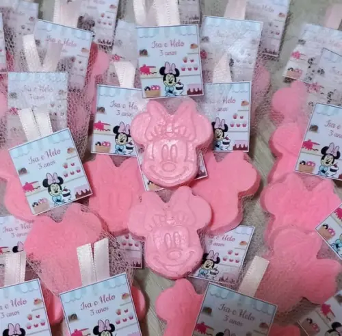 Sabonete Minnie, Lembrancinha Minnie Rosa