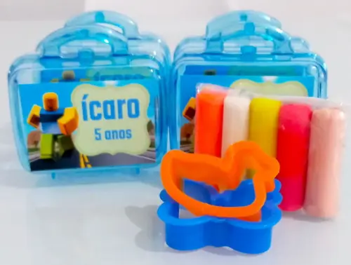 Lembrancinha Roblox,maletinha com Massinha