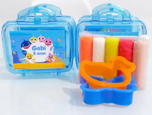 Lembrancinha Baby Shark, Maletinha